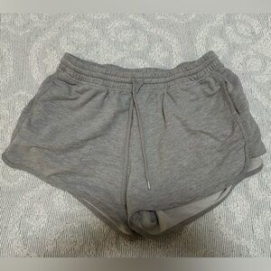 Gray cotton shorts